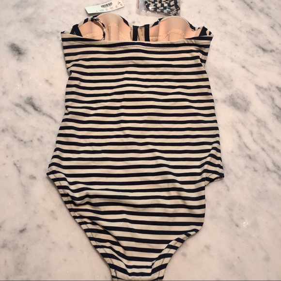 NWT Navy and white sailor one-piece underwire swim - Picture 5 of 7